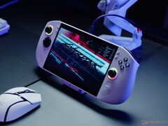 Lenovo Legion Go S handheld z grą Cyberpunk 2077 (źródło obrazu: Notebookcheck)