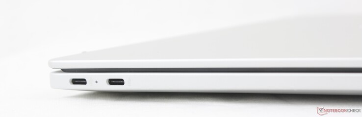 Po lewej: 2x USB-C z DisplayPort 1.4a + Power Delivery (10 Gb/s)