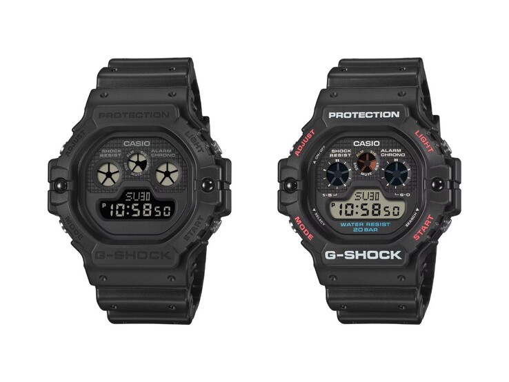 Zegarki Casio G-Shock DW-5900UBB-1 (po lewej) i DW-5900U-1 (po prawej). (Źródło zdjęcia: Casio)