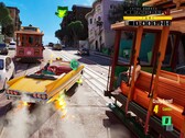 Materiał promocyjny dotyczący gry „Crazy Taxi: World Tour”.