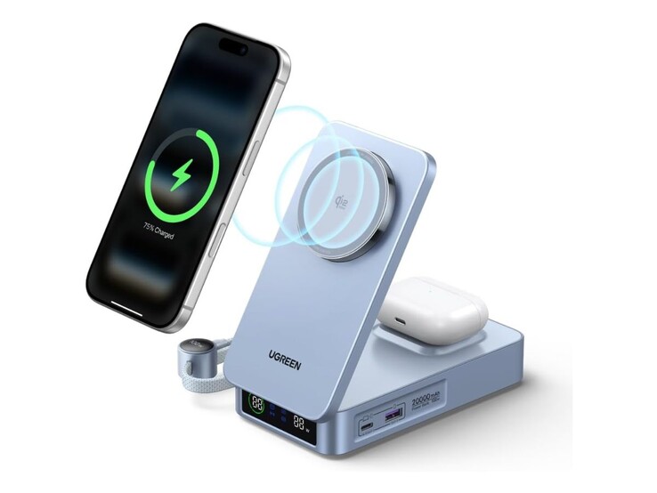 Wielofunkcyjny power bank Ugreen MagFlow Qi2 25W. (Źródło zdjęcia: Ugreen)