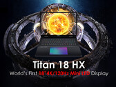Nadchodzący Titan 18 HX firmy MSI wyposażony jest w ogromny, 18-calowy panel mini-LED 4K 120 Hz. (Źródło obrazu: MSI)