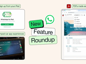 Najnowsze ulepszenia aplikacji WhatsApp obejmują możliwość rejestracji na iPadzie, ulepszoną obsługę plików PDF oraz udostępnianie muzyki. 
