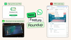 Najnowsze ulepszenia aplikacji WhatsApp obejmują możliwość rejestracji na iPadzie, ulepszoną obsługę plików PDF oraz udostępnianie muzyki. 