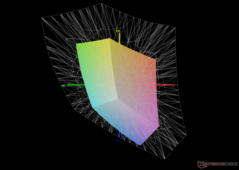 vs. Display P3: 40,7% pokrycia