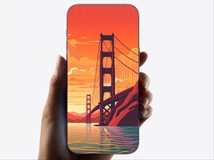 Render z 2023 roku przedstawiający iPhone&#039;a bez ramek, który wygląda jak tafla szkła. (Źródło obrazu: Ice Universe on X)