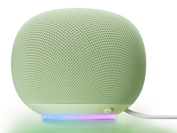 Głośnik Google Home posiada pierścień świetlny i przycisk wyciszania mikrofonu. (Źródło obrazu: Google)