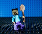 Obraz przedstawiający minifigurkę Steve'a z gry Minecraft.