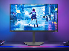 25M4P5200T ma 24,5-calowy wyświetlacz IPS. Na zdjęciu: edytowane zdjęcie promocyjne przedstawiające przód monitora gamingowego.