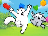 Oficjalna grafika promocyjna do filmu „Simon’s Cat – Blast Time”.