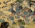 Obraz przedstawiający zamek w grze „Stronghold Crusader 2”.