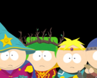 Chłopcy szykują się do bitwy w South Park: Kijek Prawdy, wcielając się w swoje fantastyczne role - czarodzieja, druida, paladyna i wojownika (źródło obrazu: South Park Wiki / Fandom, przesłane przez Gastropod - © Ubisoft / South Park Digital Studios)
