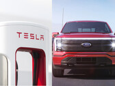 Ford skutecznie podwoi liczbę szybkich ładowarek dla swoich właścicieli pojazdów elektrycznych dzięki rozszerzeniu o Tesla Superchargers. (Źródło zdjęcia: Tesla/Ford - edytowane)