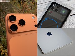 iPhone 17 Pro Max, RedMagic 11 Pro i iPad Pro M5 pokazane obok siebie, podkreślając różne konstrukcje sprzętu do gier mobilnych (źródło zdjęcia: Notebookcheck)