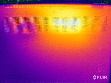 Temperatury powierzchni pod spodem (stress test)