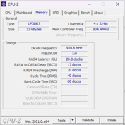 CPU-Z Pamięć
