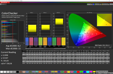 Kolory (tryb kolorów: standardowy, docelowa przestrzeń kolorów: sRGB)