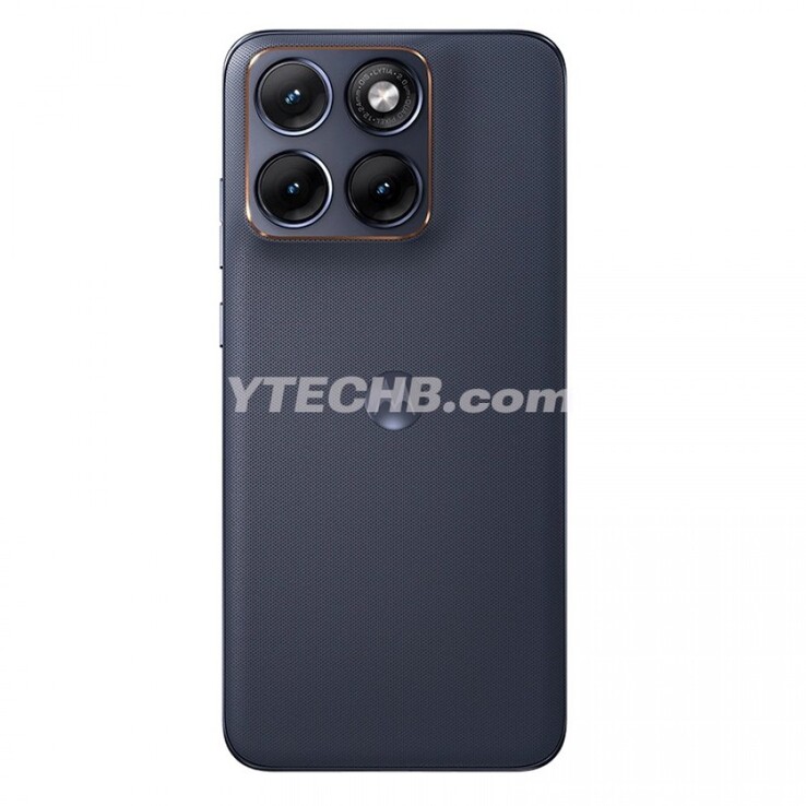 Wyciekł render telefonu Motorola 70 Edge fusion w kolorze Pantone Silhouette. (Źródło obrazu: YTECHB)