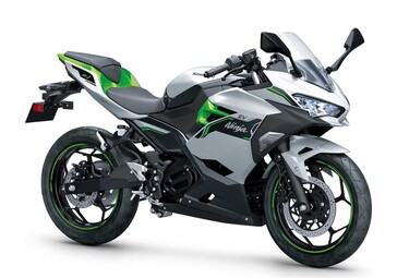 Kawasaki Ninja e-1 naśladuje sportowy wygląd swoich większych odpowiedników ICE Ninja. (Źródło zdjęcia: Kawasaki)