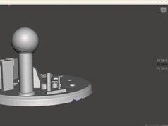 Średnica kuli Scanbench zmierzona w MeshMixer