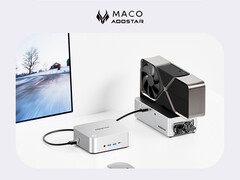 Cena MACO w Chinach zaczyna się od około 278 dolarów. Na zdjęciu: mini PC z konfiguracją eGPU. (Źródło zdjęcia: Aoostar - edytowane)