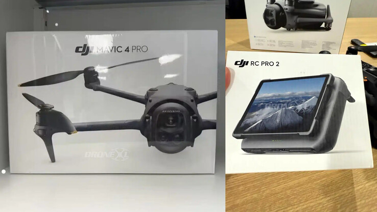 Opakowanie detaliczne kontrolera DJI Mavic 4 Pro i RC Pro 2 w końcu wyciekło do sieci. (Źródło zdjęcia: Sebastián Fernández via DroneXL)