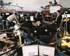 Zdjęcie działu projektowania poziomów firmy Rockstar North w Edynburgu z lat 2010.