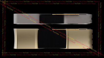 Chłodnica Nvidia Titan Ada vs konstrukcja referencyjna (image via Moore's Law is Dead)