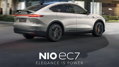EC7 ma rekordowo niski dla SUV-a współczynnik oporu 0,23 (zdjęcie: NIO)