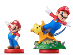 Porównanie w skali starszego Mario Amiibo z nowym Super Mario Galaxy z Lumą Amiibo (źródło obrazu: r/amiibo)