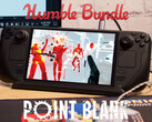 Pakiet Point Blank wygaśnie 4 września 2025 roku. Na zdjęciu: Steam Deck z uruchomioną grą Superhot. (Źródło zdjęcia: Humble Bundle i Notebookcheck - edytowane)