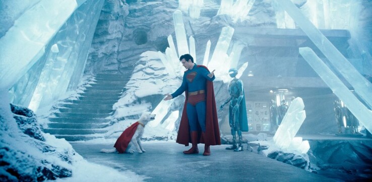 Superman, Krypto i Kelex w Twierdzy (źródło zdjęcia: Warner Bros. / Jessica Miglio via Motion Picture Association)
