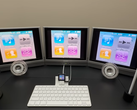 Obraz pełnej konfiguracji iPod Nano/3-monitory.