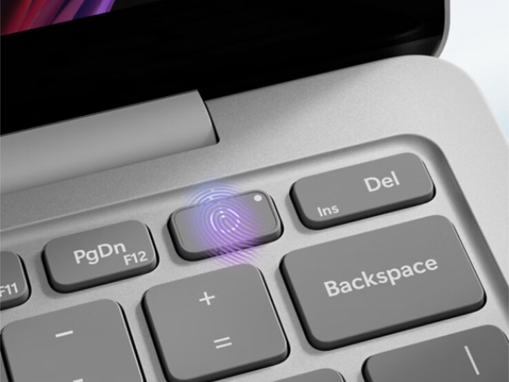 Wszystkie 13-calowe modele Microsoft Surface Laptop mają wbudowany skaner linii papilarnych.