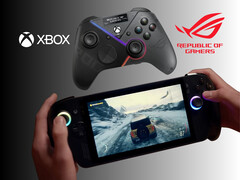 Ręczny komputer do gier Asus ROG Xbox Ally X i kontroler ROG Raikiri Pro (źródło zdjęcia: Xbox Gaming, Asus, z poprawkami)
