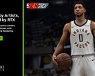 Slajd przedstawiający technologię DLSS 5 firmy Nvidia, z grą NBA 2K27 w centrum uwagi
