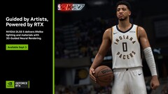 Slajd przedstawiający technologię DLSS 5 firmy Nvidia, z grą NBA 2K27 w centrum uwagi