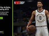 Slajd przedstawiający technologię DLSS 5 firmy Nvidia, z grą NBA 2K27 w centrum uwagi