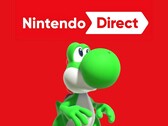 Yoshi na zdjęciu poniżej logo Nintendo Direct (źródło zdjęcia: Nintendo of America z poprawkami)