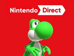 Yoshi na zdjęciu poniżej logo Nintendo Direct (źródło zdjęcia: Nintendo of America z poprawkami)