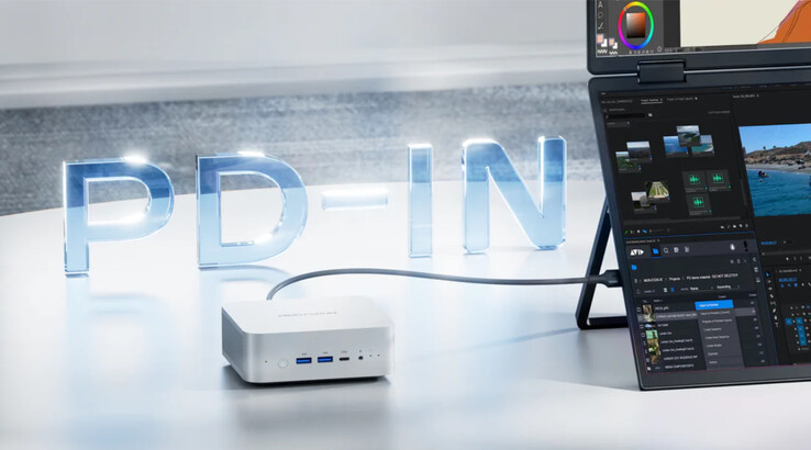Minisforum AI X1 może być zasilany przez porty USB4, w przeciwieństwie do wielu nowoczesnych mini-PC. (Źródło obrazu: Minisforum)