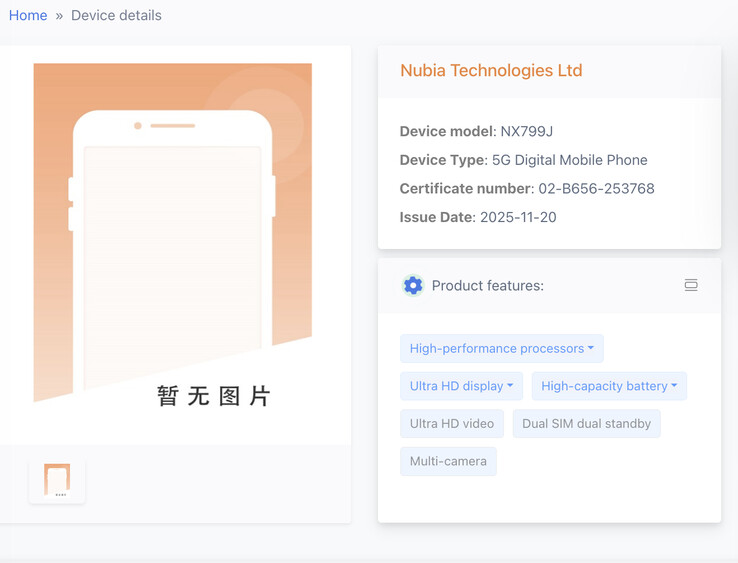 (Źródło zdjęcia: TENAA)