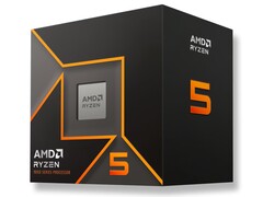 Opakowanie procesora AMD Ryzen 5 z serii 9000. (Źródło obrazu: AMD)