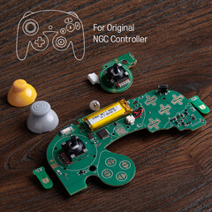 zestaw modów 8BitDo dla oryginalnego kontrolera NGC to rozwiązanie bez lutowania. (Źródło obrazu: 8BitDo)