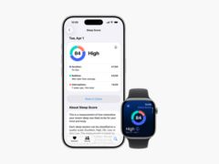 Applefunkcja oceny snu (na zdjęciu) będzie dostępna dla użytkowników urządzeń do noszenia innych firm. (Źródło zdjęcia: Apple)