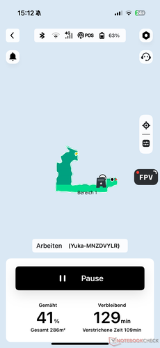 Przegląd z postępem na żywo
