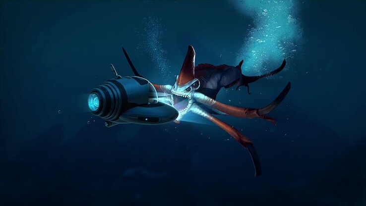 Żniwiarz Lewiatan z gry Subnautica. (Źródło obrazu: Unknown Worlds)