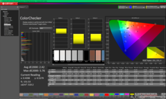 ColorChecker przed kalibracją (P3)