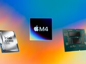 Apple M4 prowadzi z Core Ultra 9 285K i Ryzen 9 9950X w benchmarku Geekbench 6 Single-Core. (Źródło zdjęcia: Apple, AMD, Intel, Unsplash, edytowane)