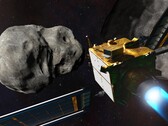 Statek kosmiczny NASA Double Asteroid Redirection Test (DART) przed uderzeniem w Didymos, ilustracja. (Źródło zdjęcia: NASA/Johns Hopkins APL/Steve Gribben)